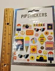 Pipstickers Lot of 1 Package ~Travel Tokens~ Stickers 1 Sheet NIP 2021 READ