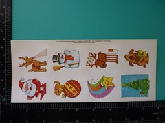 Vintage Current Inc CHRISTMAS STICKERS (4) Sheets 9″x4″ – Free Shipping