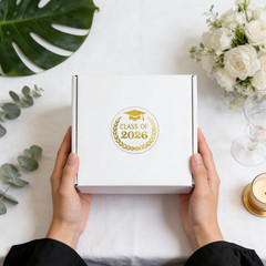 Graduation Stickers, 144PCS Class of 2026 Stickers, 1.6» Gold Foil Graduation E