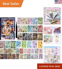 800 Pcs Kawaii Scrapbook Stickers – Japanese Travel Aesthetic Decor Book
