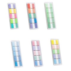 120Sheets Clear Adhesive Label Sticker 38x25mm Adhesive Note Book Page Marker