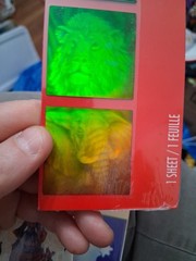Sticker Zone 3-D Hologram Zoo Animals Theme Holographic Stickers New Sealed