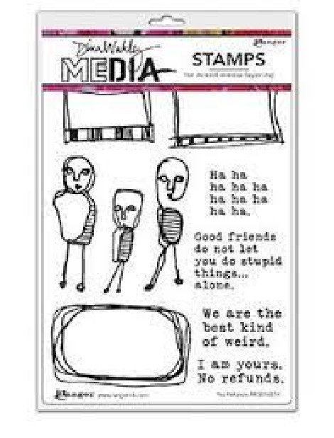 RANGER – DINA WAKLEY MEDIA – RUBBER STAMPS – NO REFUNDS