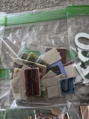 Mixed Lot of 11 Different Scrapbooking Embellishments Mixed Themes