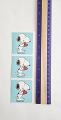 Vtg Sandylion Stickers Strip Fuzzy Snoopy Love dog beagle Peanuts Valentine’s