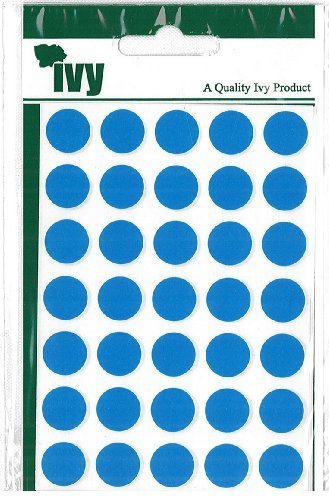 Ivy 13mm Blue Self Adhesive Round Dot Labels 280 Labels 232170