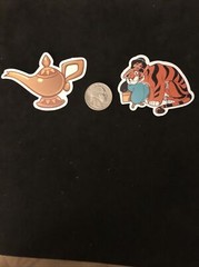 Disney Stickers – Aladdin, Jasmine lot of 2 Stickers
