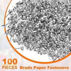 100pcs paper clip 6x13mm pins for crafts, silver