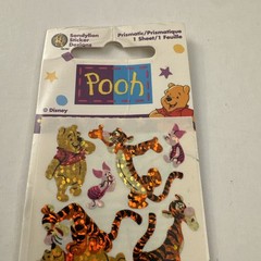New Sandylion Prismatic Disney Winnie the Pooh Piglet Tigger Stickers BV6
