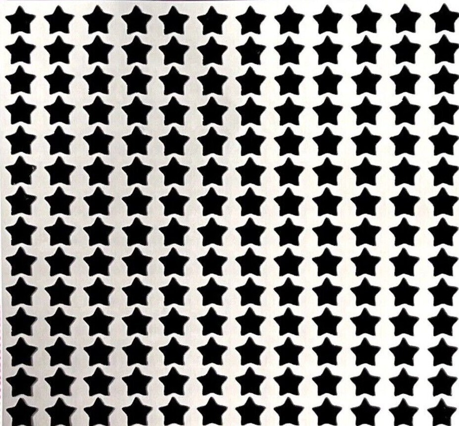 Glossy Black Star Sticker Sheet! – Choose a Size!