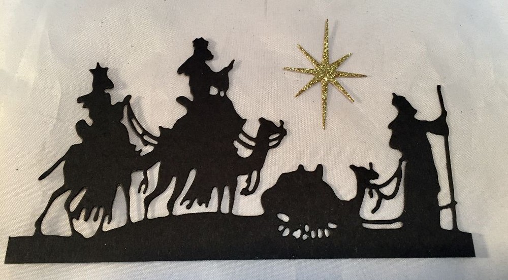 Tim Holtz Christmas Die Cuts * Wisemen * 6 Sets * Black, White, Gold or Silver