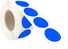 1 Inch Round Permanent Adhesive Color-Code Dot Stickers,1000 per Roll dots La…