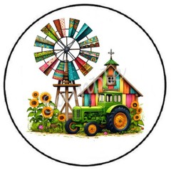 COLORFUL CALICO FARM BARN WINDMILL ENVELOPE SEALS LABELS STICKERS PARTY FAVORS