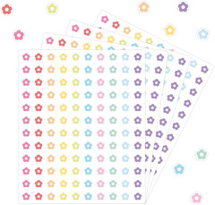 3000PCS Small Sun Stickers for Arts & Crafts, Mini Sunshine Sticker Bulk, 10 Des