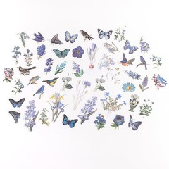 Alideco 200pcs Scrapbook Paper Kit Kawaii Vintage Botanical Flowers Scrapbook…