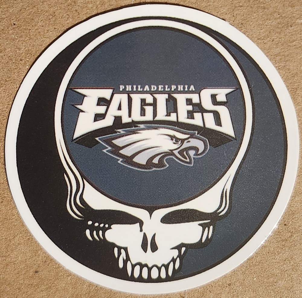 Grateful Dead Steal Your Face mashup Philadelphia Eagles decal sticker