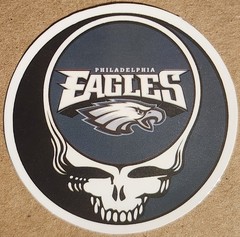 Grateful Dead Steal Your Face mashup Philadelphia Eagles decal sticker