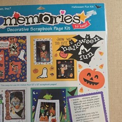 Vintage Frances Meyer Inc Memories Scrapbooking Kit Halloween XMas School