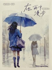 Women & Umbrellas Stickers for Scrapbooks & Journals – 15 Pieces / Pack