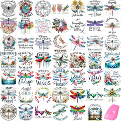 48 Sheets Rub on Transfers for Crafts and Furniture Rub on Transfer Stickers Dec