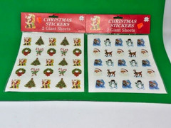 Vintage Christmas Stickers Galaxy Greeting 1996 Holiday 50 stickers per pack