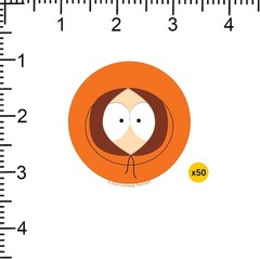 SOUTH PARK KENNY FACE DIE CUT VINYL 50 CT STICKER PACK