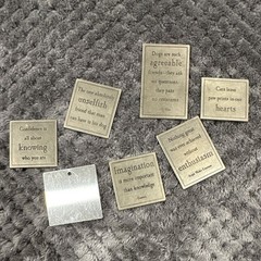 Scrapbooking Quote Stickers Beige & Black Quote Theme Embellishments Lot