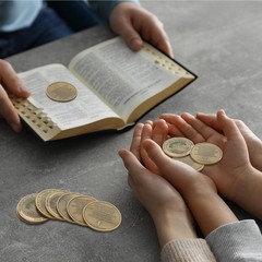 10 Pcs Rooted in Christ Coins Christian Religious Coin Bulk Pocket Prayer Token