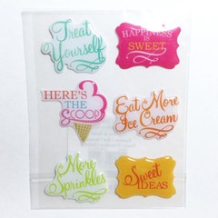 Ice Cream Stickers Set 3 Packs Dimensional Puffy Summer Treats Sweets Kid Craft
