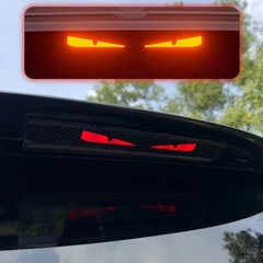 Monster Eyes Car Tail Light Sticker Devil Eyes Carbon Fiber Decal
