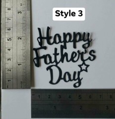 12 PCS. HAPPY FATHERS DAY PAPER DIECUT EMBELISHMENT FOR SCRAPBOOK AND CARD DECOR