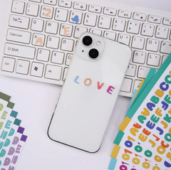 24 Sheets Self Adhesive Alphabet Stickers, 0.5 Inch, Multicolor