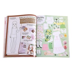 Girls Sticker Dress-UP, Fashion Designer Activity Book for Kids, Toddler Home…