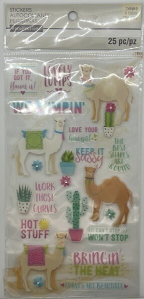 Animal Theme Stickers | Llama | Dimensional Scrapbook Stickers | Recollections