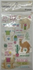 Animal Theme Stickers | Llama | Dimensional Scrapbook Stickers | Recollections