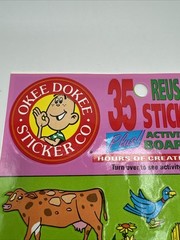 Okee Dokee Reusable Stickers Plus Activity Board Canada Pack 3 on Board