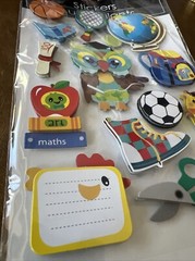 Sealed Jot Pop-Up Stickers 14 Pieces Autocollants School Sports Learning