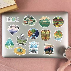 50 Pack Outdoor Sport Hiking Wildness Sticker Luggage Laptop Bottle Vinyl Decal