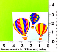 Vintage Mrs. Grossman’s Hot Air Balloons Sticker Sheet Style 1