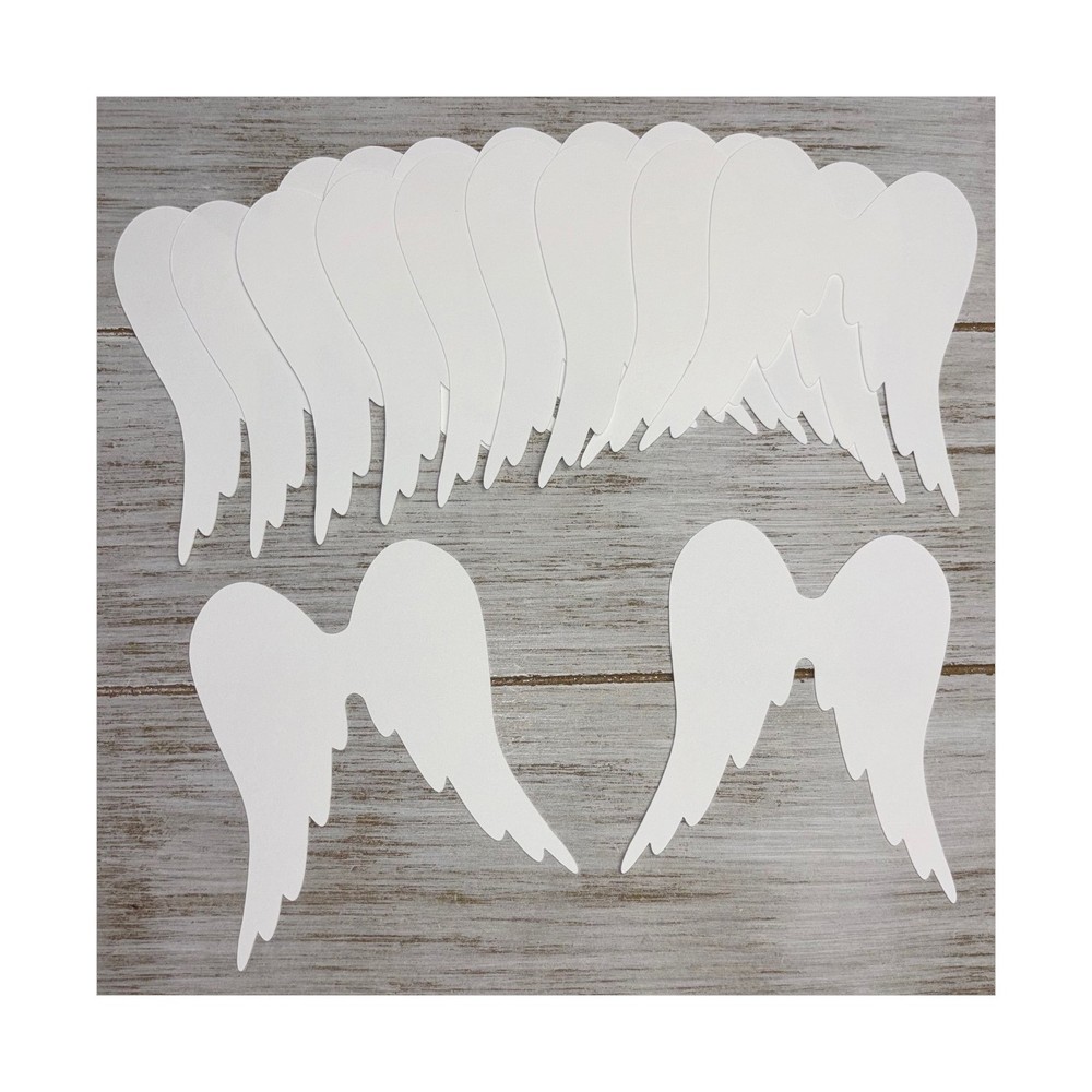 Paper Angel Wings Cutouts Holiday xmas Decorations Bulletin Board Die Cut Shape
