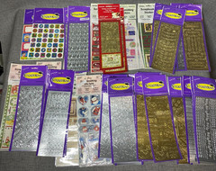NOS Sticker King Vintage Prism Stickers Gift Tag Scrapbooking 48 Pack Lot NEW
