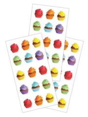 Rainbow Cupcake Stickers Planner Supply Papercraft Birthday Party