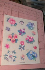 Vintage Hallmark Stickers Flowers 1 Sheet 1979 READ