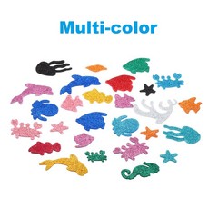 Foam Stickers 2Pack 60Pcs EVA Adhesive Glitters Foam Shape Sticker Sea Animal