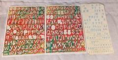 Stickers Letters Numbers Scrapbooking Sheets Alphabet New & Used Assorted Lot