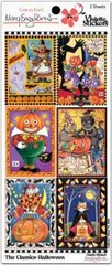 Mary Engelbreit Stickers 2 Sheets Whimsical Classic Halloween Pumpkins Witches