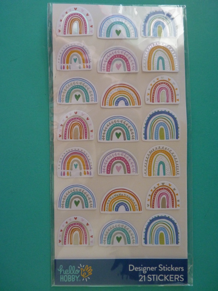 Pastel Colored RAINBOWS (21) pcs Sealed Pack Hello Hobby