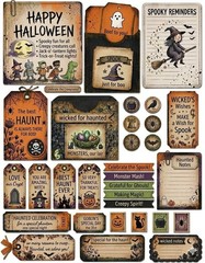 Happy Halloween Embellishments Junk Journal Scrapbook USA