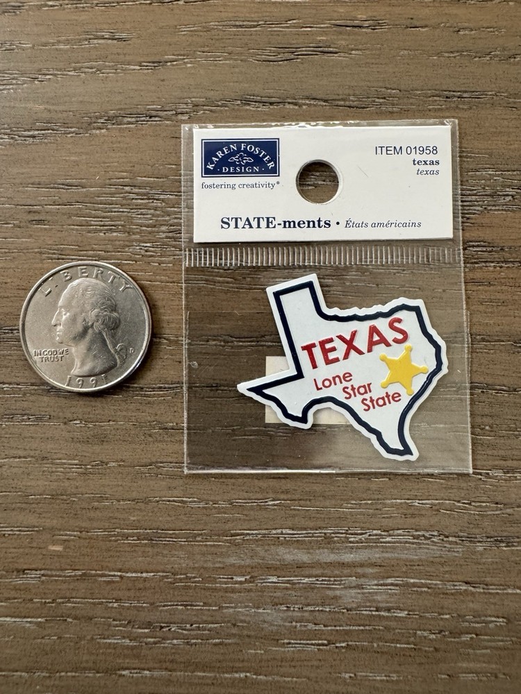 Brand New Karen Foster Designs Texas Sticker Scrapbook Card Making FREE SHIP