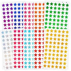 3000 Pack Holographic Foil Metallic Star Stickers for Kids Reward School Home